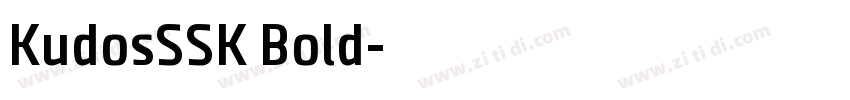 KudosSSK Bold字体转换